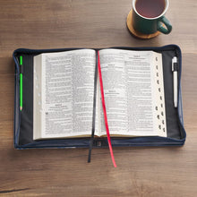 Load image into Gallery viewer, Blue Floral Bible Cover
