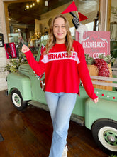 Load image into Gallery viewer, Arkansas Stripe Sweater
