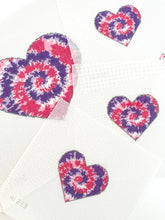 Load image into Gallery viewer, Tie Dye Heart Needlepoint Canvas
