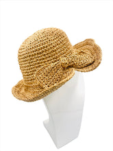 Load image into Gallery viewer, Raffia Crochet Sun Hat
