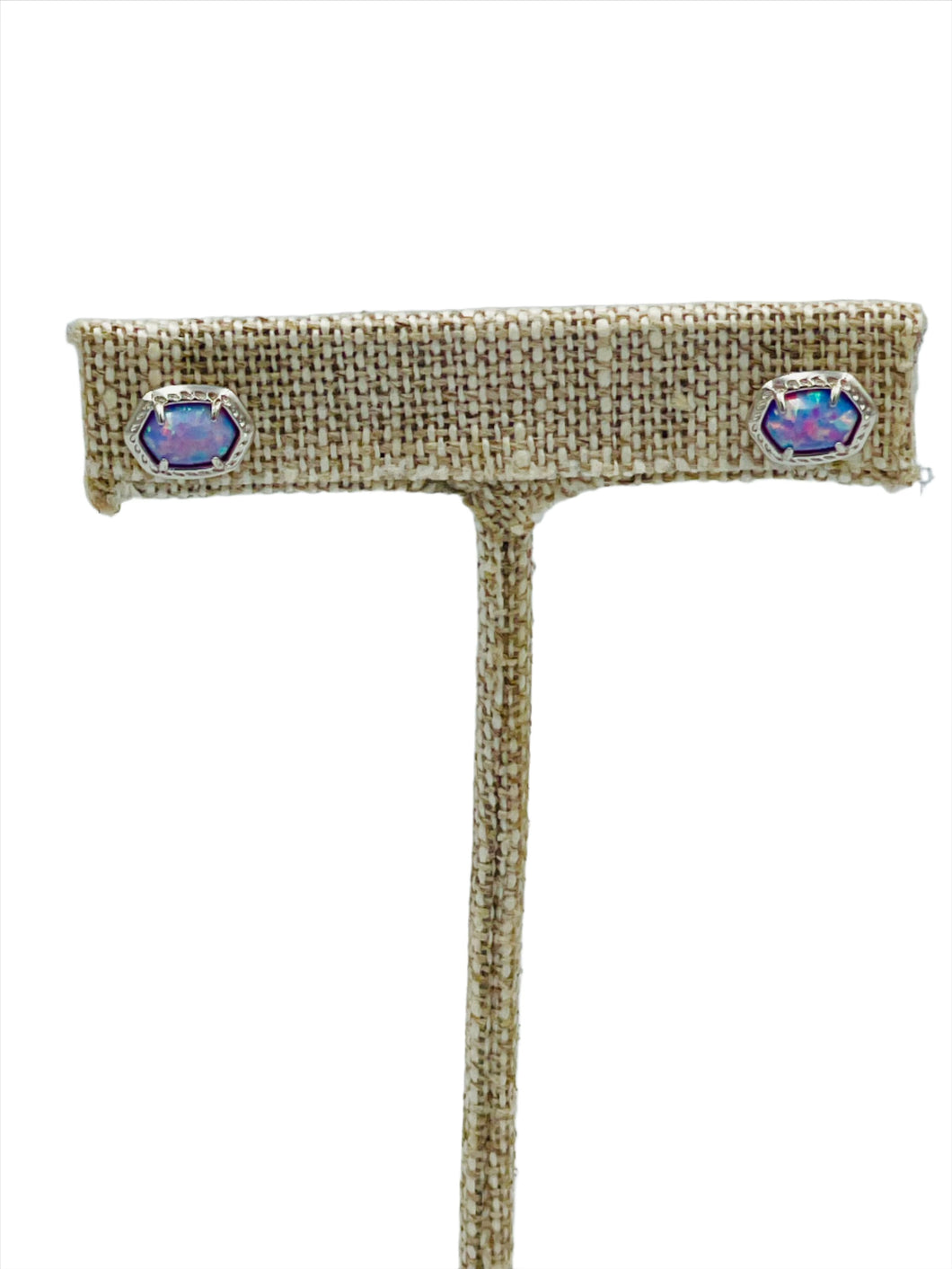 Kendra Scott Daphne Silver Stud Earring Lilac Opal