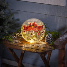 Load image into Gallery viewer, Cardinal Gazing Ball
