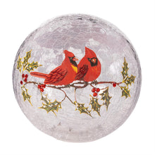 Load image into Gallery viewer, Cardinal Gazing Ball
