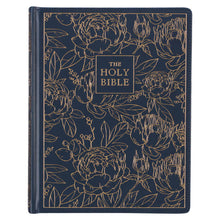 Load image into Gallery viewer, Navy &amp; Gold Note Taking Bible
