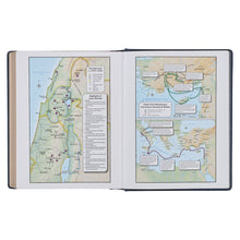 Load image into Gallery viewer, Navy &amp; Gold Note Taking Bible
