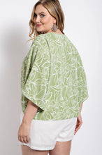Load image into Gallery viewer, Curvy Sage Floral Blouse
