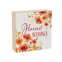 Load image into Gallery viewer, Harvest Blessings Block Sign
