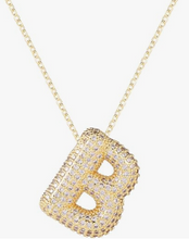 Load image into Gallery viewer, Crystal Initial Necklaces
