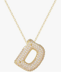 Crystal Initial Necklaces