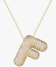 Load image into Gallery viewer, Crystal Initial Necklaces
