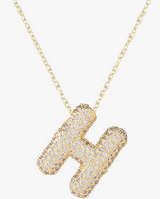 Load image into Gallery viewer, Crystal Initial Necklaces
