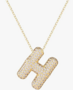 Crystal Initial Necklaces