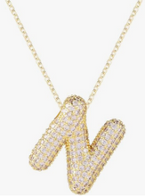 Load image into Gallery viewer, Crystal Initial Necklaces
