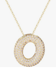 Load image into Gallery viewer, Crystal Initial Necklaces
