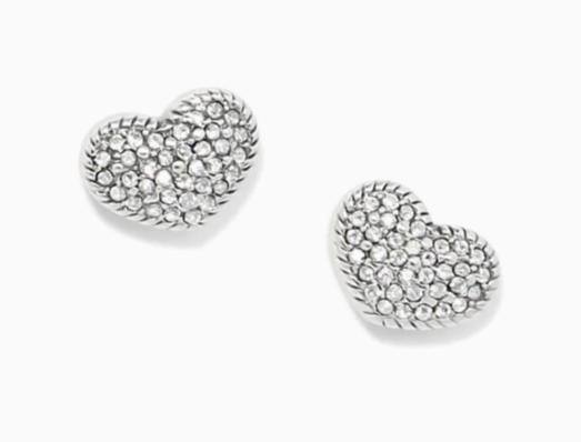 Brighton Illumina Celeste Heart Post Earrings