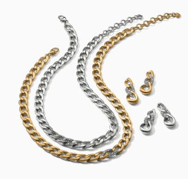 Brighton Cleo Pave Link Necklace