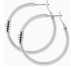 Brighton Twinkle Medium Hoop Post Earrings