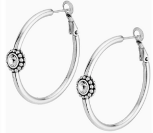 Brighton Twinkle Medium Hoop Post Earrings