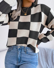 Load image into Gallery viewer, Checkered Sweater
