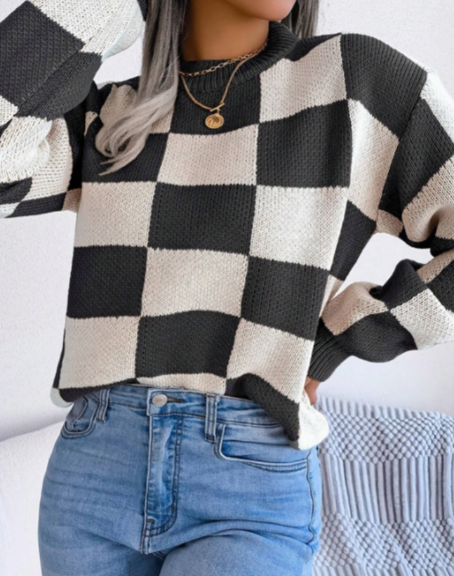 Checkered Sweater