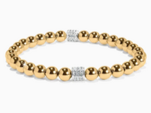 Load image into Gallery viewer, Brighton Meridian Petite Stretch Bracelet in Gold
