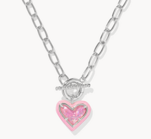 Kendra Scott Ari Heart Frame Link and Chain Necklace