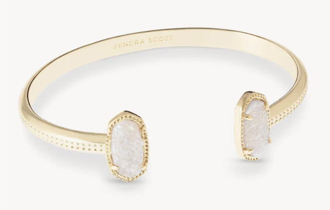 Kendra Scott Gold Elton Bracelet in Iridescent Drusy