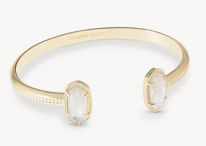 Kendra Scott Gold Elton Bracelet in Ivory Mother of Pearl