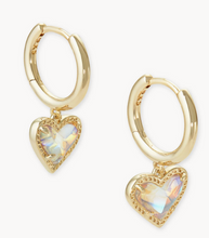 Load image into Gallery viewer, Kendra Scott Ari Heart Huggie earrings in Gold
