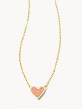 Load image into Gallery viewer, Kendra Scott Framed Ari Heart Pendant Necklace in Gold
