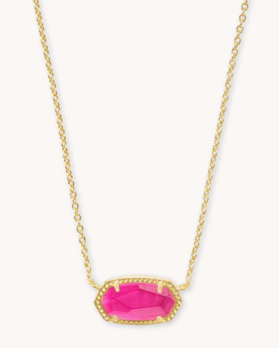 Kendra Scott Gold Elisa Necklace in Azalea Illusion