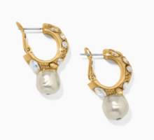 Load image into Gallery viewer, Brighton Trust Your Journey Pearl Hoop Earrings
