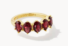 Load image into Gallery viewer, Kendra Scott Cailin Crystal Band Ring in Gold

