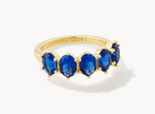 Load image into Gallery viewer, Kendra Scott Cailin Crystal Band Ring in Gold
