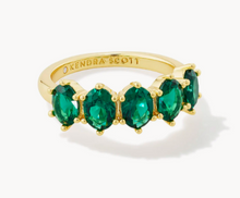 Load image into Gallery viewer, Kendra Scott Cailin Crystal Band Ring in Gold
