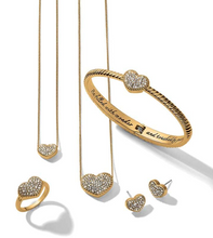 Load image into Gallery viewer, Brighton Celestia Heart Gold Hinge Bangle
