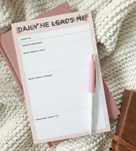 Load image into Gallery viewer, He Leads Me Notepad
