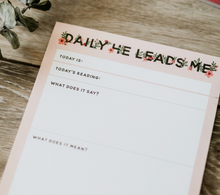 Load image into Gallery viewer, He Leads Me Notepad
