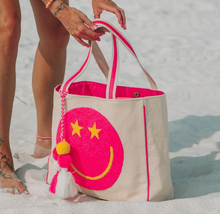 Load image into Gallery viewer, Happy Face Tote Bag
