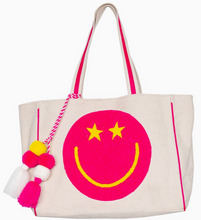 Load image into Gallery viewer, Happy Face Tote Bag
