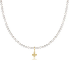 Load image into Gallery viewer, Enewton Pearl Choker with Cross Charm
