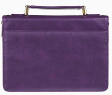 Load image into Gallery viewer, Amazing Grace Purple Bible Cover
