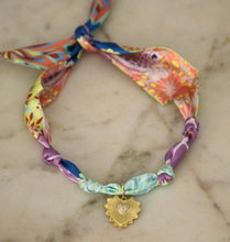 Load image into Gallery viewer, Sunset Garden Scarf Necklace
