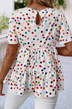 Load image into Gallery viewer, Curvy Polka Dot Top
