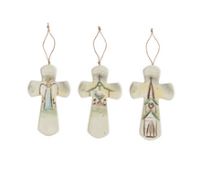Load image into Gallery viewer, Ceramic Cross Ornament
