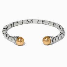 Load image into Gallery viewer, Brighton Pebble Link Two Tone Open Flex Cuff

