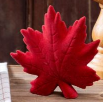 Load image into Gallery viewer, Flocked Maple Leaf
