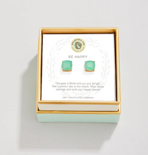 Load image into Gallery viewer, Be Happy Stud Earrings
