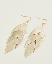 Load image into Gallery viewer, Leaf Leather Earrings
