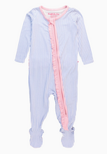 Load image into Gallery viewer, Striped Bamboo Footie Pajama
